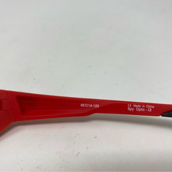 SPY OPTIC ALPHA SUNGLASSES 68/14/125 RED WITH GRAY LENS -H87 - Picture 5 of 9